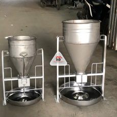 MÁNG NỬA BAO KHAY TO INOX 201