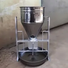 MÁNG NỬA BAO KHAY TO INOX 201